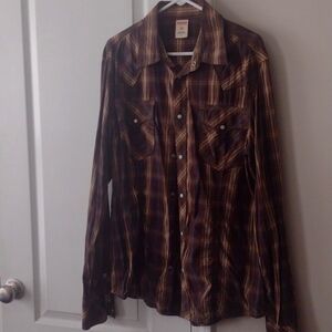 Men's True Religion Button Down Long Sleeve Shirt Size XXL